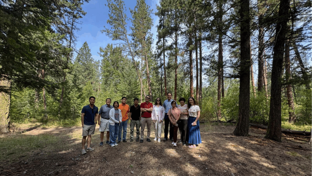 Washington Grain Commission CEO Casey Chumrau and her parents hosted the team at the family home in Missoula.