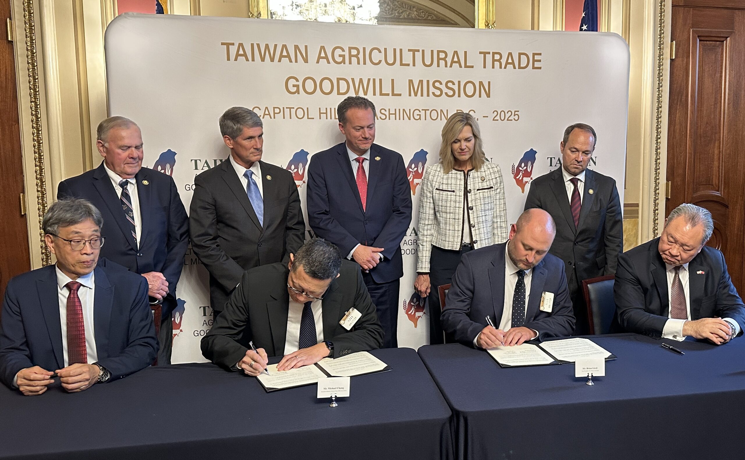 Taiwan Goodwill Mission wheat LOI signing ceremony