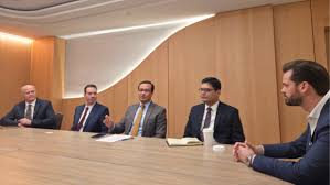 Bippert, far right, during a meeting with the Ambassador to Bangladesh in Washington, D.C. earlier this year.