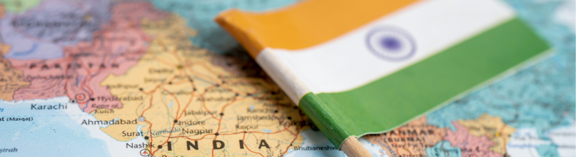 India - Map & Flag