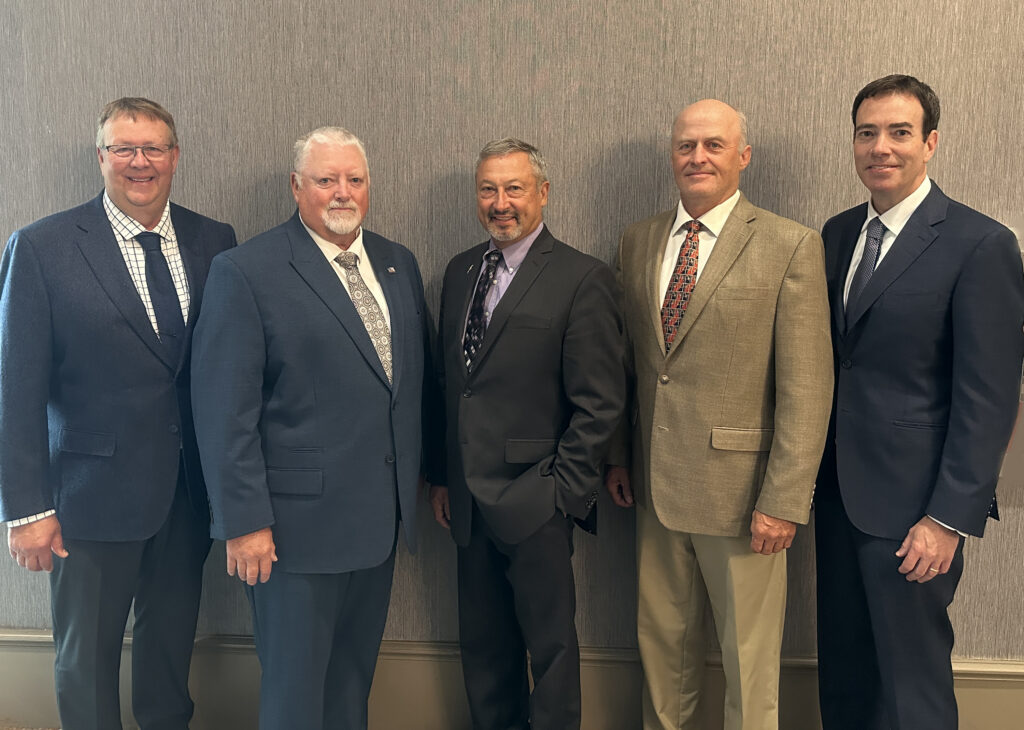  From L to R: USW Secretary-Treasurer Mark Jossund, USW Vice Chairman Mike Carstensen, USW Chairman Gary Millershaski, USW Past Chairman Jim Pellman, USW President and CEO Mike Spier.