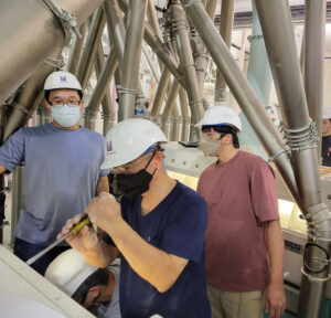 Working in a flour mill